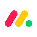 monday.com logo, by monday.com